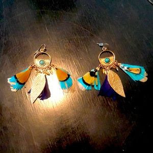 Native Copper and Feather style Earrings!